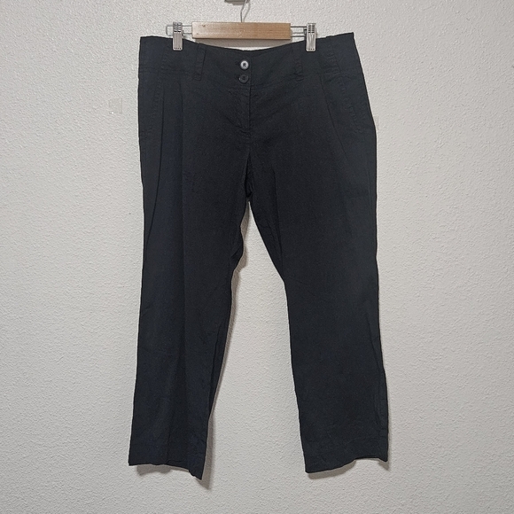 Theory cropped linen blend pants size 8 - Picture 2 of 13
